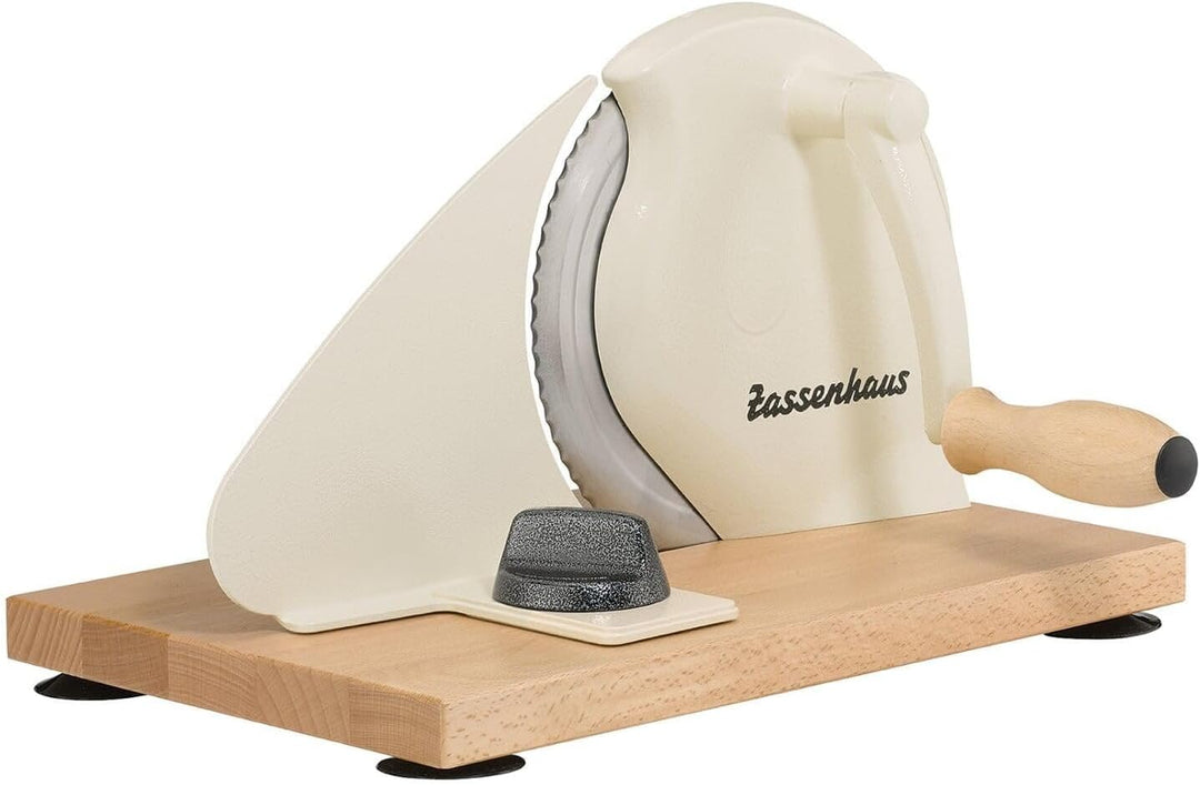 Zassenhaus Brotschneidemaschine manuell CLASSIC | Beige | Solinger Klingenstahl | Schnittstärken: 1-