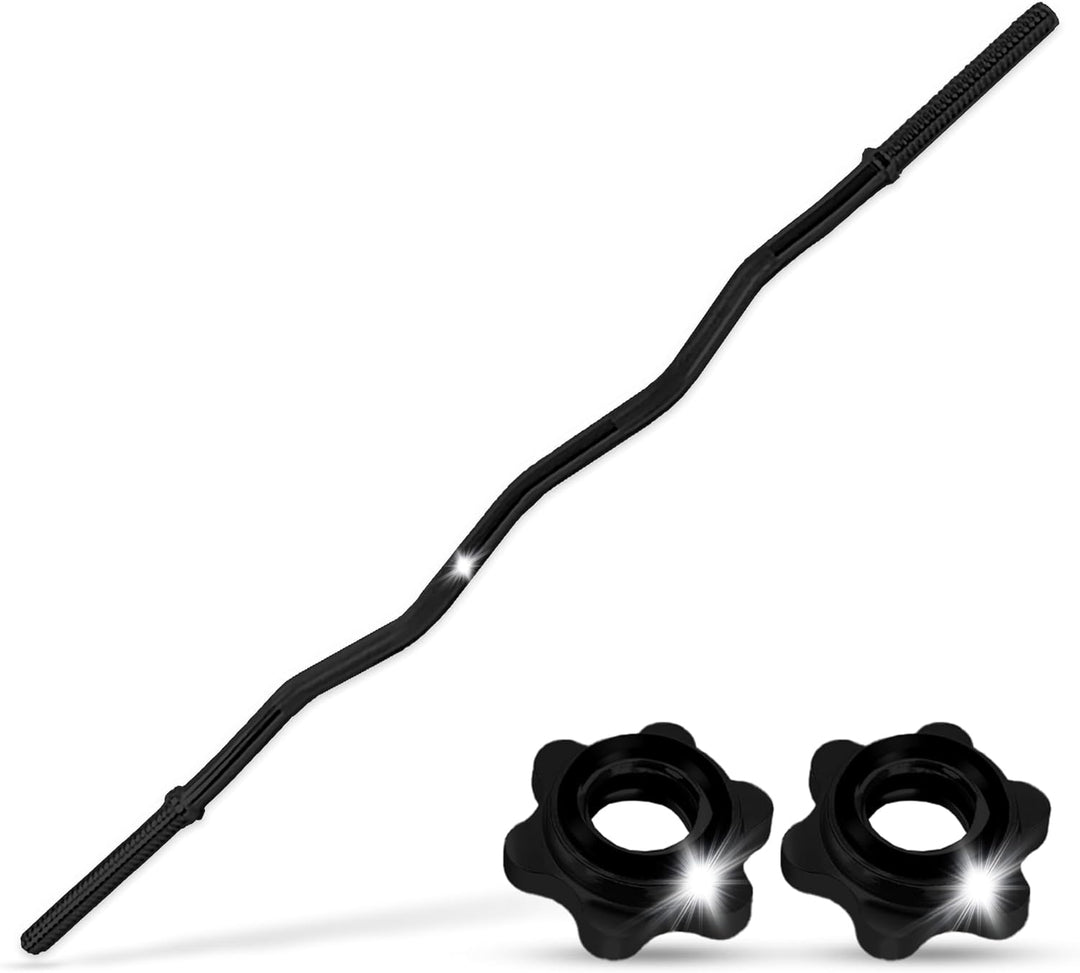 wuuhoo® Langhantelstange Henry - 180cm / 150 cm / 120 cm Hantelstange 25mm, Stahl verchromte Hantel