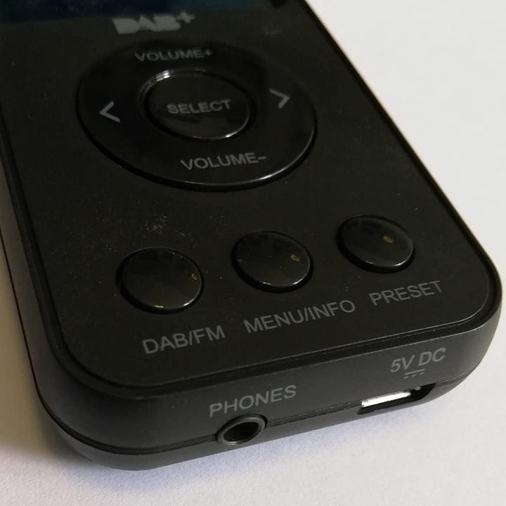 MAJESTIC RT 196 DAB – tragbares DAB/DAB+/FM-Radio mit LCD-Display, wiederaufladbarer Akku, Kopfhörer