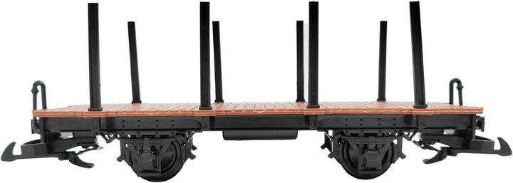ML-Train Rungenwagen braun/schwarz als Spur-G modularer Modelleisenbahn Bausatz - Gartenbahn Zubehör
