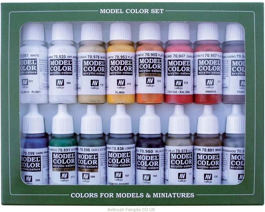 Vallejo 070149 Modellbausatz, verschieden, 17 ml (16er Pack)