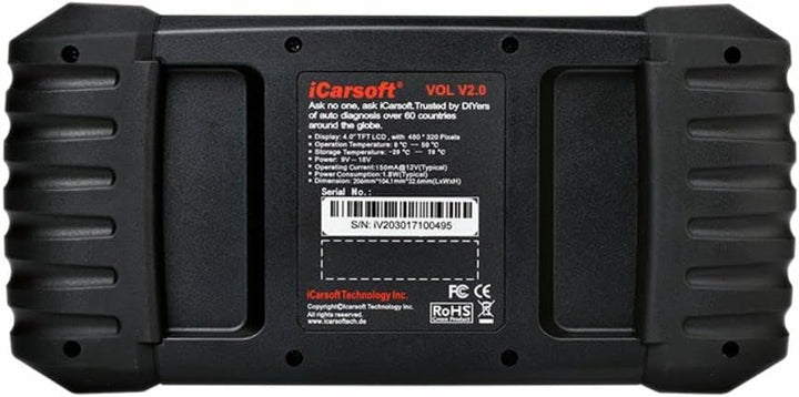Icarsoft OBD II Diagnosetool VOL V2.0 icvol2 Passend für (Auto-Marke): Saab, Volvo uneingeschränkt