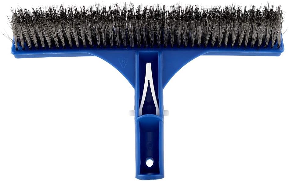 10Inch Poolbürste Beckenbürste Poolreiniger Handreiniger Schwimmbadzubehör Kunststoff Stahl für Teic