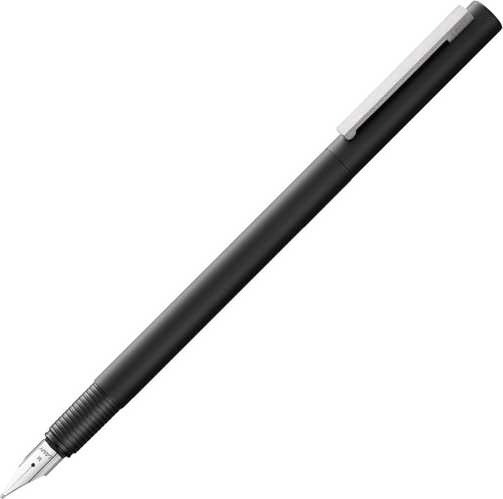 LAMY cp1 Füllhalter 056 - Füller mit mattschwarzem Lack-Finish, massivem, abgefedertem Edelstahlclip