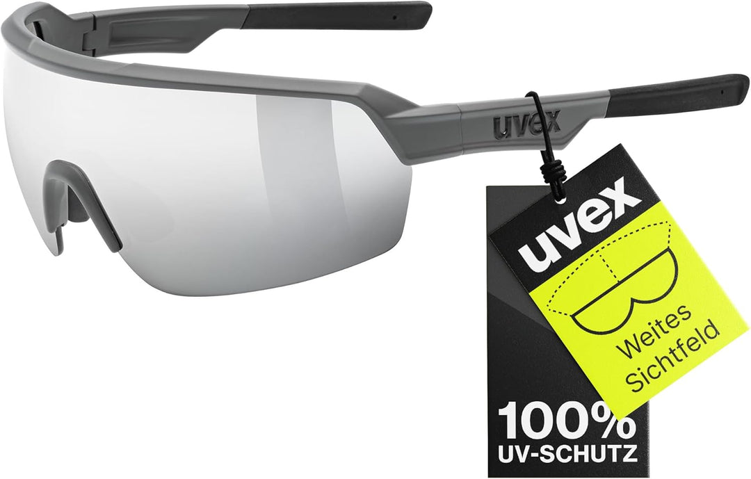uvex Unisex Sportstyle 227 Sportbrille (1er Pack) Einheitsgrösse grey mat/mirror silver, Einheitsgrö