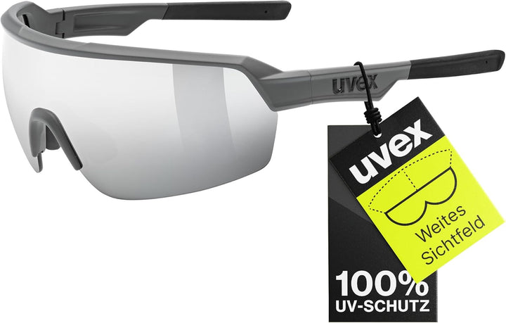 uvex Unisex Sportstyle 227 Sportbrille (1er Pack) Einheitsgrösse grey mat/mirror silver, Einheitsgrö
