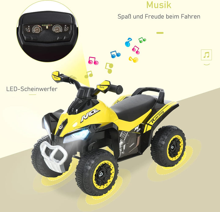 HOMCOM Kinder Rutschauto Tretauto mit Füssen rutschen Kinderauto Kinderfahrzeug für 18-36 Monate Lic