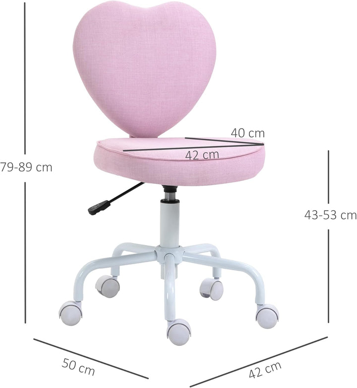 HOMCOM Stuhl Chefsessel Drehstuhl Computerstuhl Sitzhöhenverstellung für jüngere Benutzer und Kleine