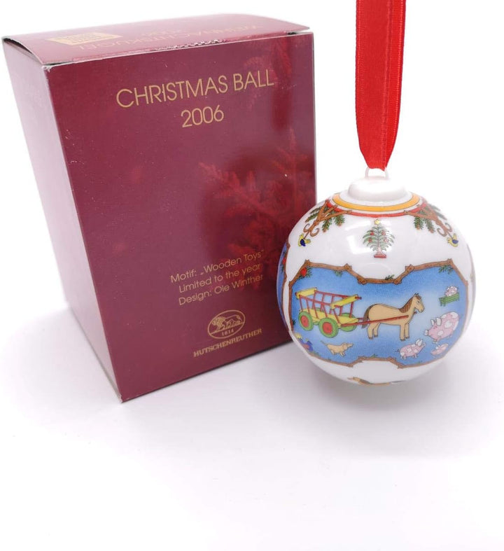 Hutschenreuther Weihnachtskugel 2006, Porzellankugel, Weihnachten