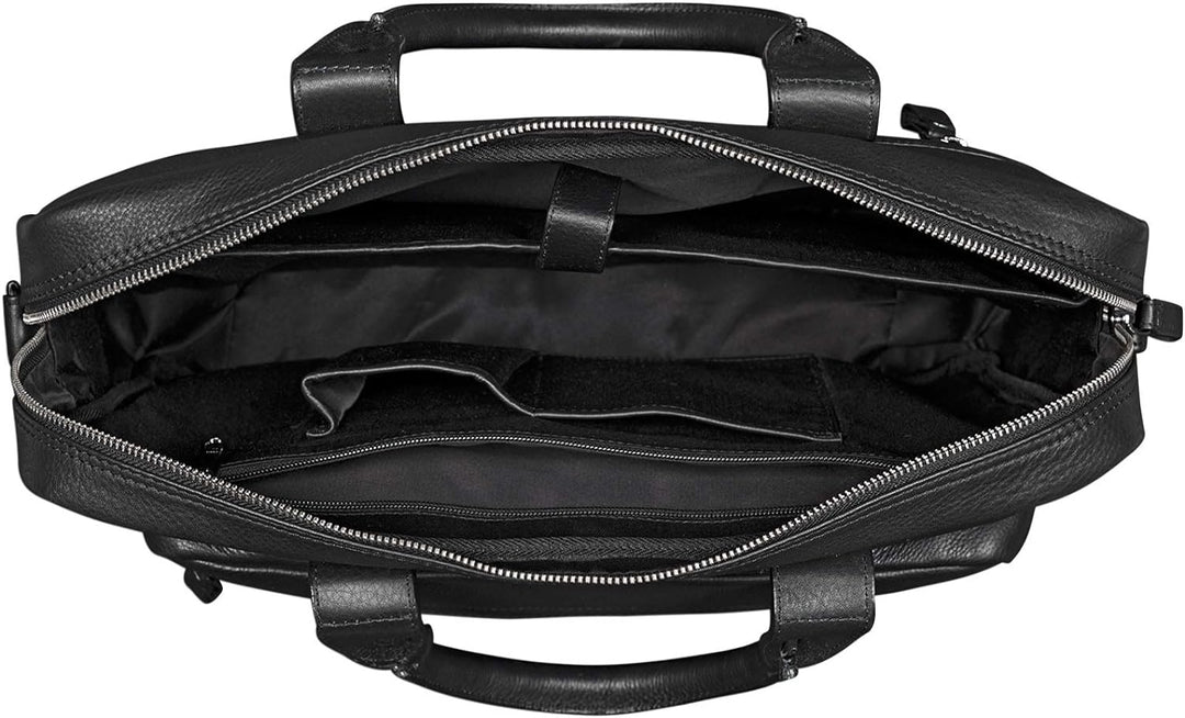 STILORD 'Leander' Umhängetasche Leder Gross Arbeitstasche Aktentasche Business Herren und Damen 15.6