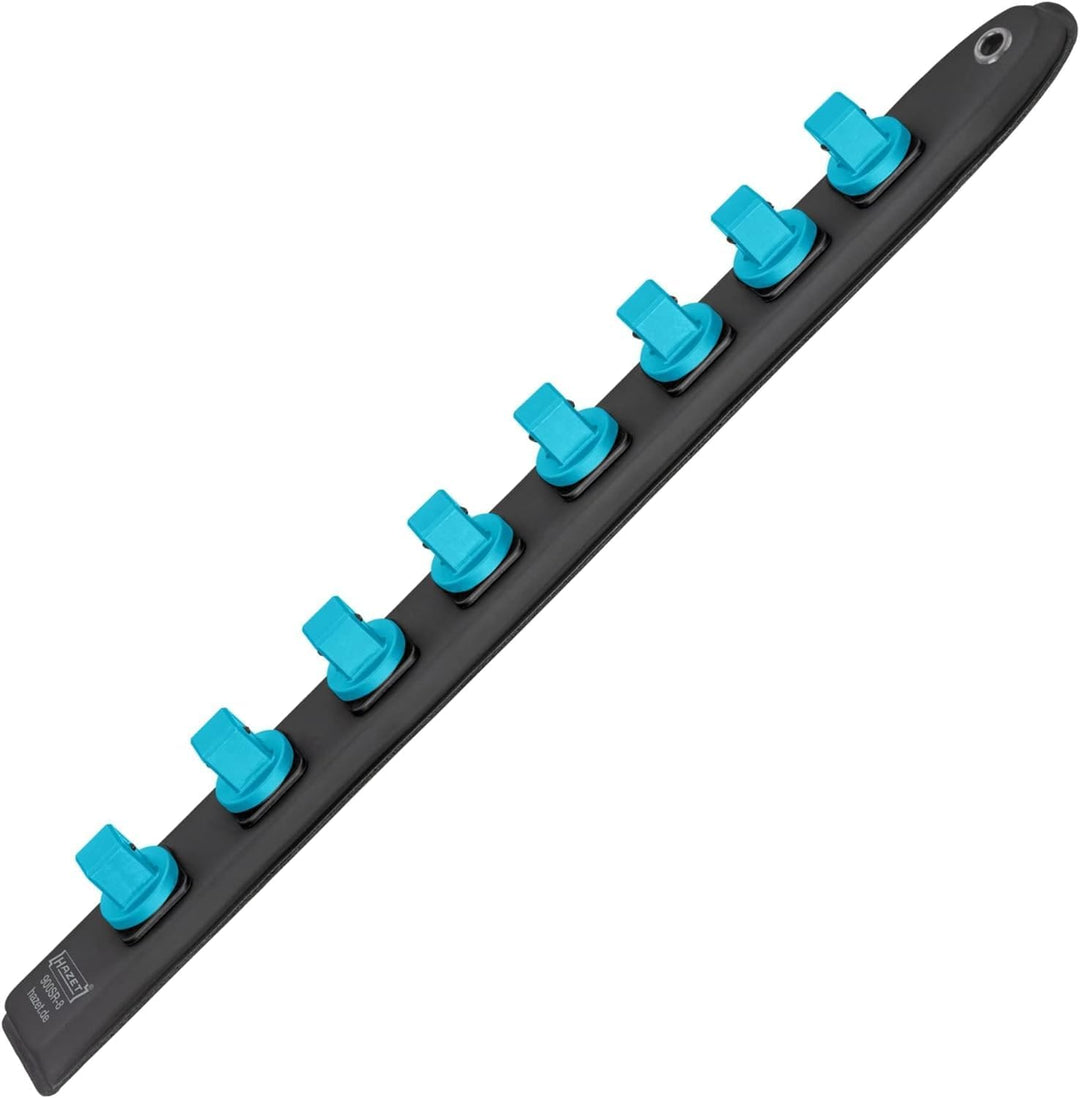 HAZET Steckleiste 900SR-8 | Smart-Rail mit magnetischer Unterseite, 8 Steckplätze und Drehverriegelu