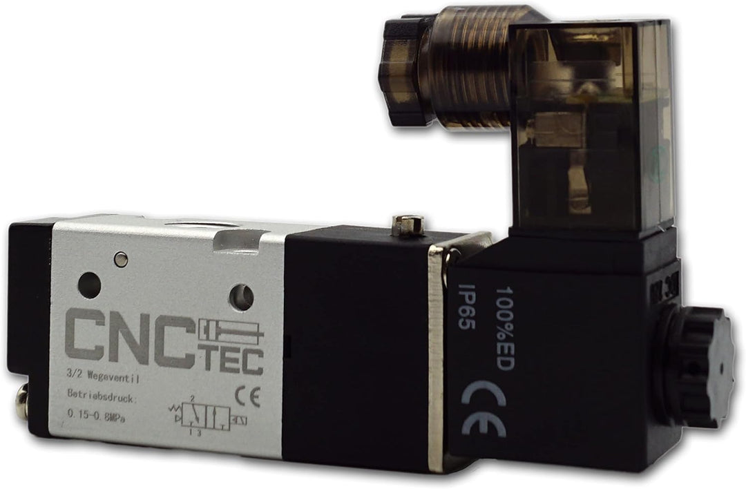 Pneumatik Magnet- Wegeventil 3/2 Wege 1/8" 230 Volt AC (3/2 Wege 1/8" 230 Volt AC) 3/2 Wege 1/8 230