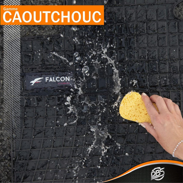 DBS Gummifussmatte Auto - nach Mass- Autofussmatten - 4-teilig - hochwertiger Gummi - geruchslos - A