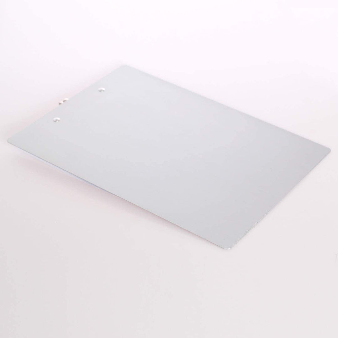 6er Alu Klemmbrett A4 mit gummierter Metalklemme, Schreibbrett DIN A4 mit Aufhängeose, Pad Halter Cl