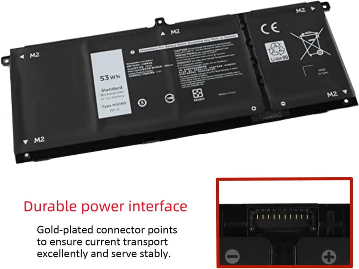 PUGASR H5CKD Laptop Akku Kompatibel mit Dell Vostro 5300 5401 5501 Latitude 3410 3510 Inspiron 5300