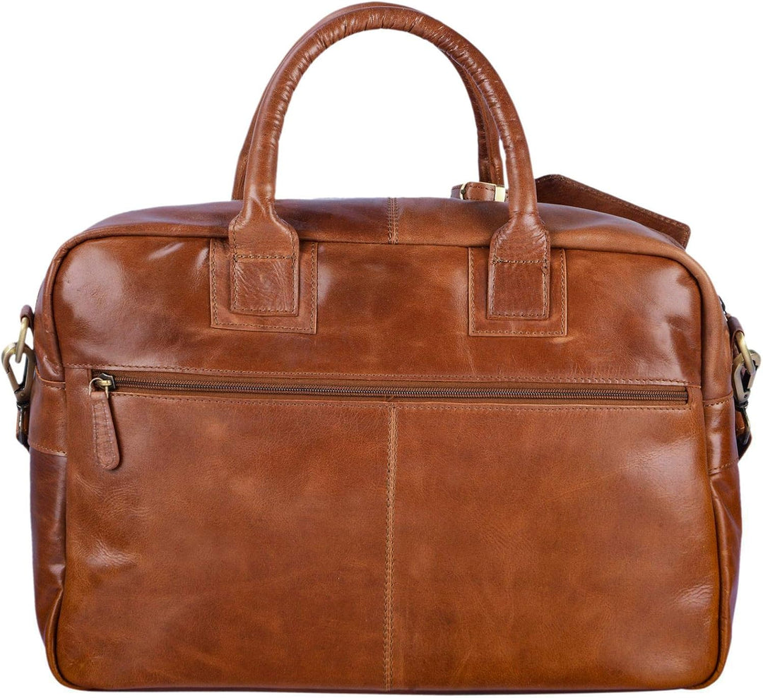 STILORD 'Carlo' Grosse Umhängetasche Leder Lehrertasche Aktentasche Schultertasche Reise Beruf Freiz