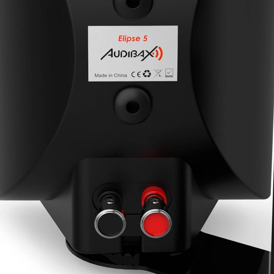 Audibax Elipse 5 Altavoces Sonorización HiFi 5" 2 Vías Con Soporte Pared. Negros Pareja