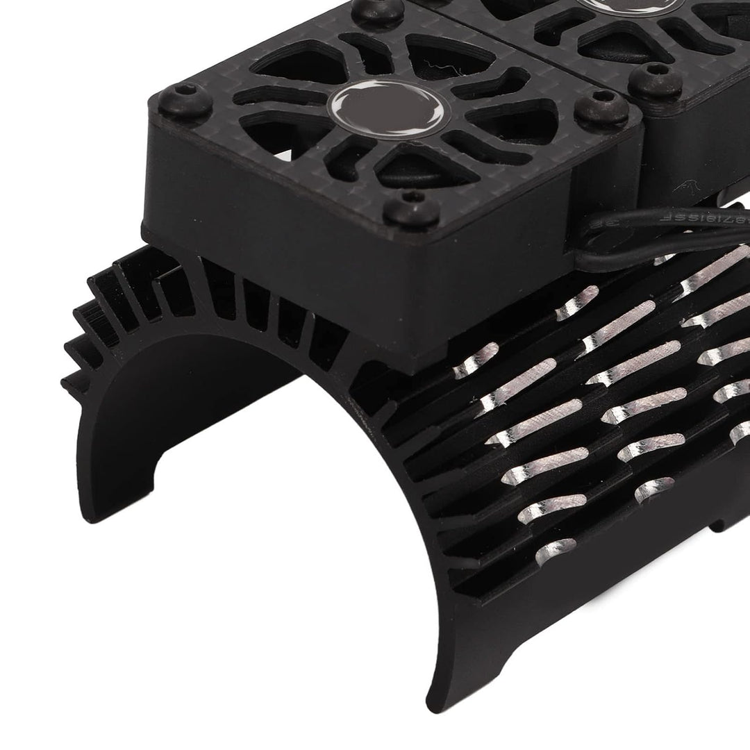 RC Bürstenloser Motor Lüfter, Doppelte Lüfter, 40‑42 mm, Alu, RC Car Kühlkörper für 1/8 ferngesteuer