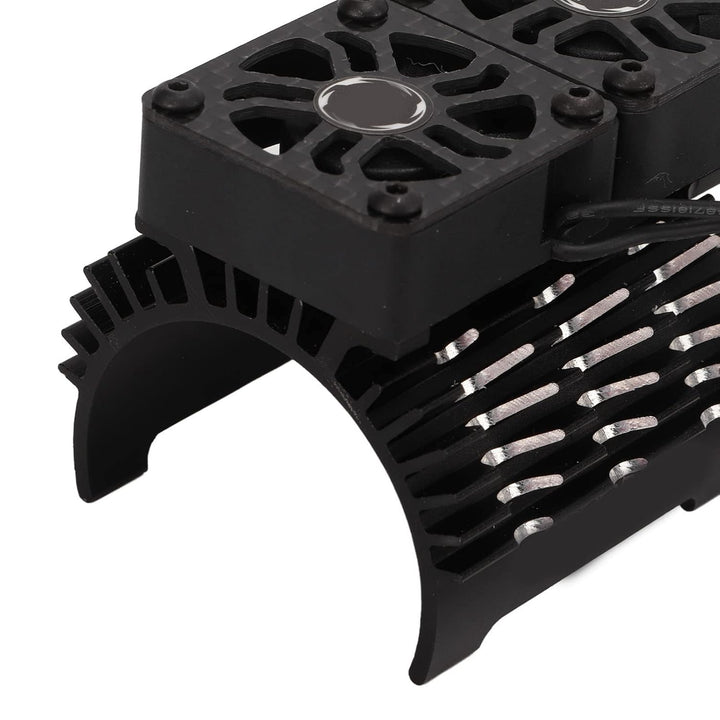 RC Bürstenloser Motor Lüfter, Doppelte Lüfter, 40‑42 mm, Alu, RC Car Kühlkörper für 1/8 ferngesteuer