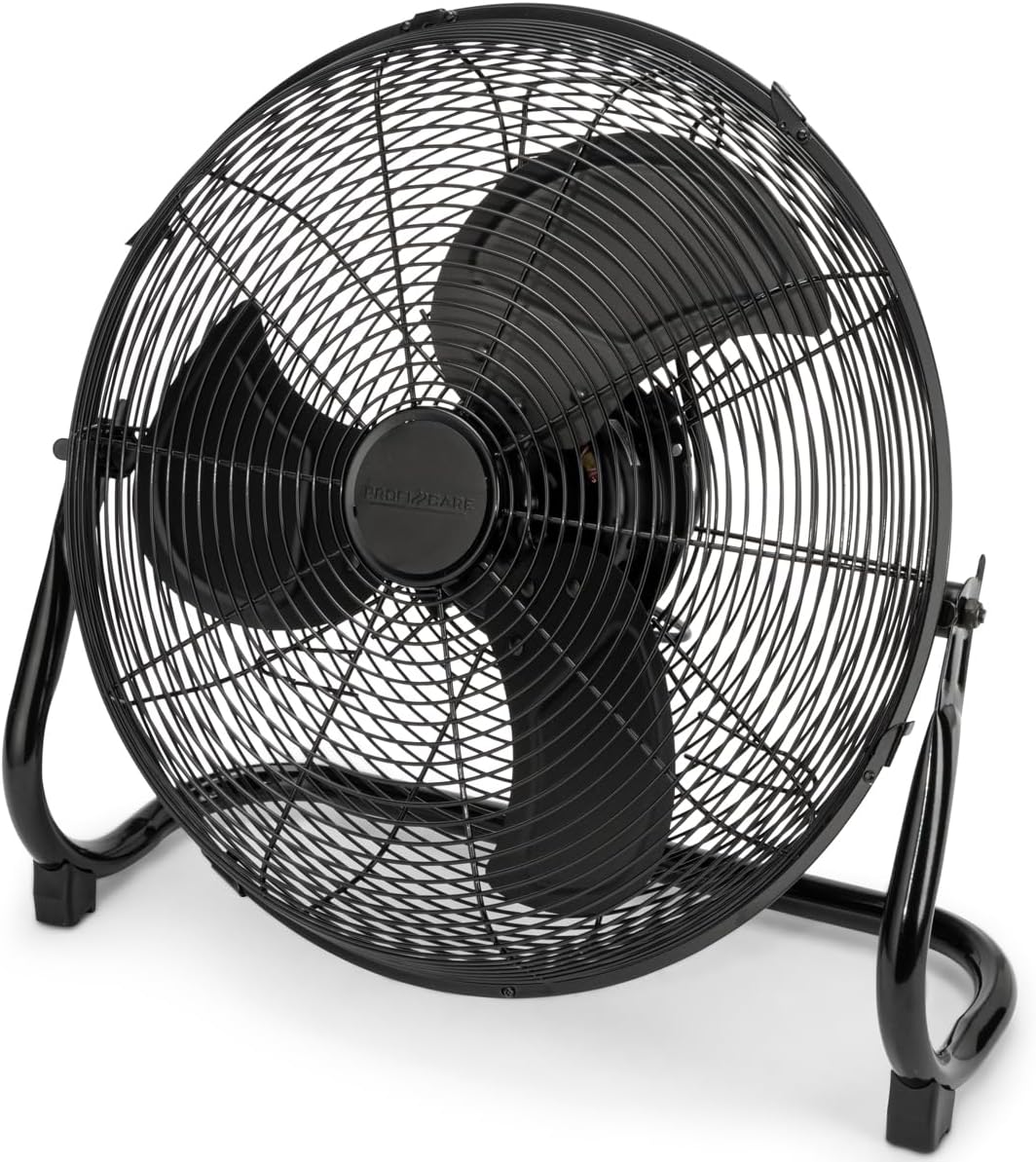 ProfiCare® XL Windmaschine mit 45 cm Ø | Ventilator verstellbarer Winkel | Bodenventilator 3 Stufen