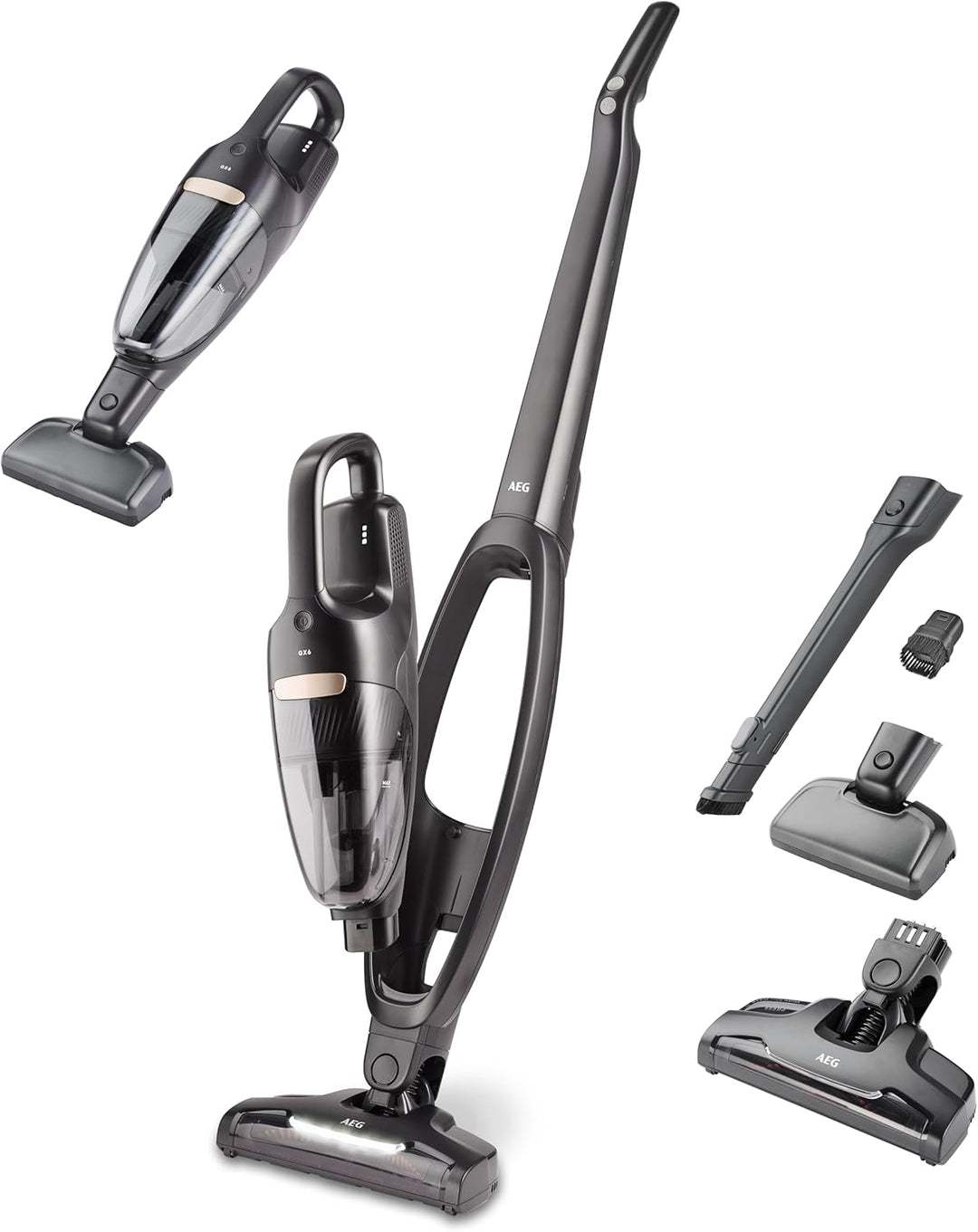 AEG QX6-1-45AN Akku Staubsauger kabellos / Staubsauger beutellos / leise / Handstaubsauger akku / 45
