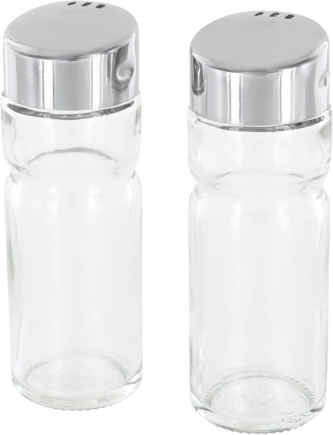 Westmark Menage Salz und Pfeffer, 6 Stück, 3-tlg., Fassungsvermögen: je 40 ml, Rostfreier Edelstahl/