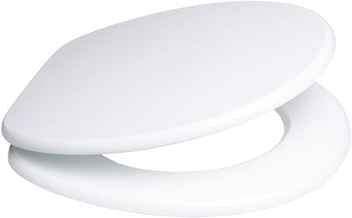 WC Sitz, viele einfarbige WC Sitze zur Auswahl, hochwertige und stabile Qualität aus Holz (Weiss), W