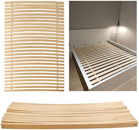 Ansobea 2 Stück Rolllattenrost Lattenrost 90x200cm Federleisten bettgestell Hochwertiger Pappelholz