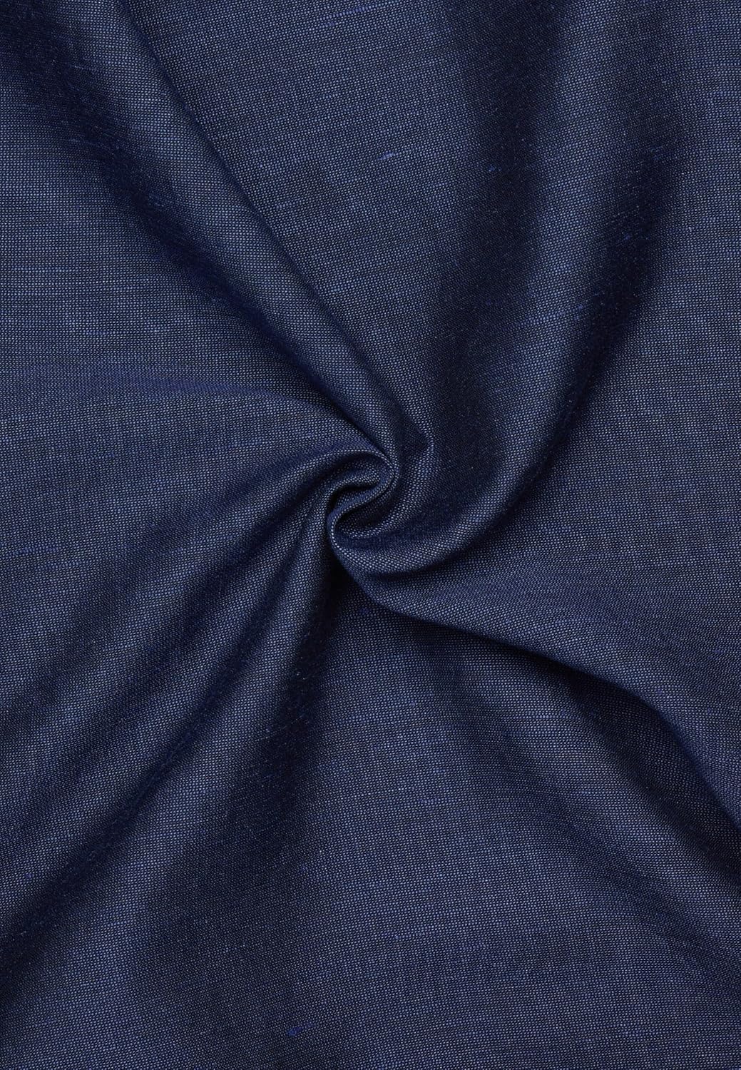 ETERNA Herren Linen Shirt Slim FIT 38 Kragen / 67 Ärmel Midnight, 38 Kragen / 67 Ärmel Midnight