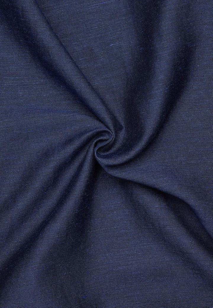 ETERNA Herren Linen Shirt Slim FIT 38 Kragen / 67 Ärmel Midnight, 38 Kragen / 67 Ärmel Midnight