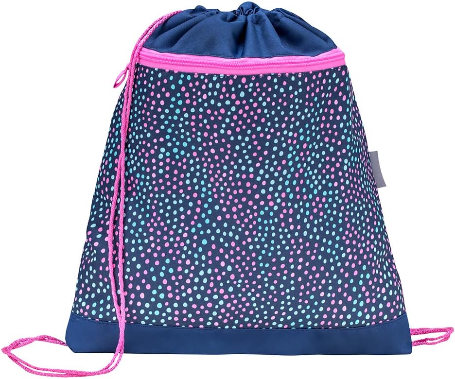 Belmil ergonomischer Schulrucksack Schulranzen Set 5-teilig für Mädchen mit PATCH Set, Brustgurt, Hü