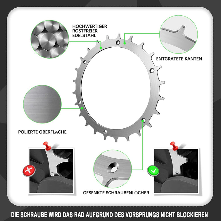 Edelstahl Mähroboter Spikes für Bosch Indego XS 300 400 500 M700 aufwendig entgratet inkl Traktionsv