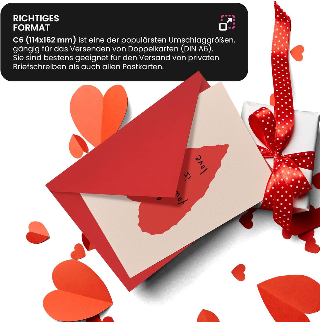 Netuno 500 Briefumschläge Blau DIN C6 114 x 162 mm 115g Sirio Color Blu Papier Umschläge elegant für