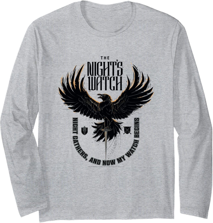 Game of Thrones The Night's Watch Crow Langarmshirt
