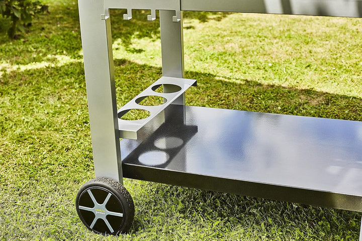 Cook'in Garden Media M Gartenwagen für Grill/Plancha/Arbeitsplatte – L 93,5 × B 67 × H 80,5 cm