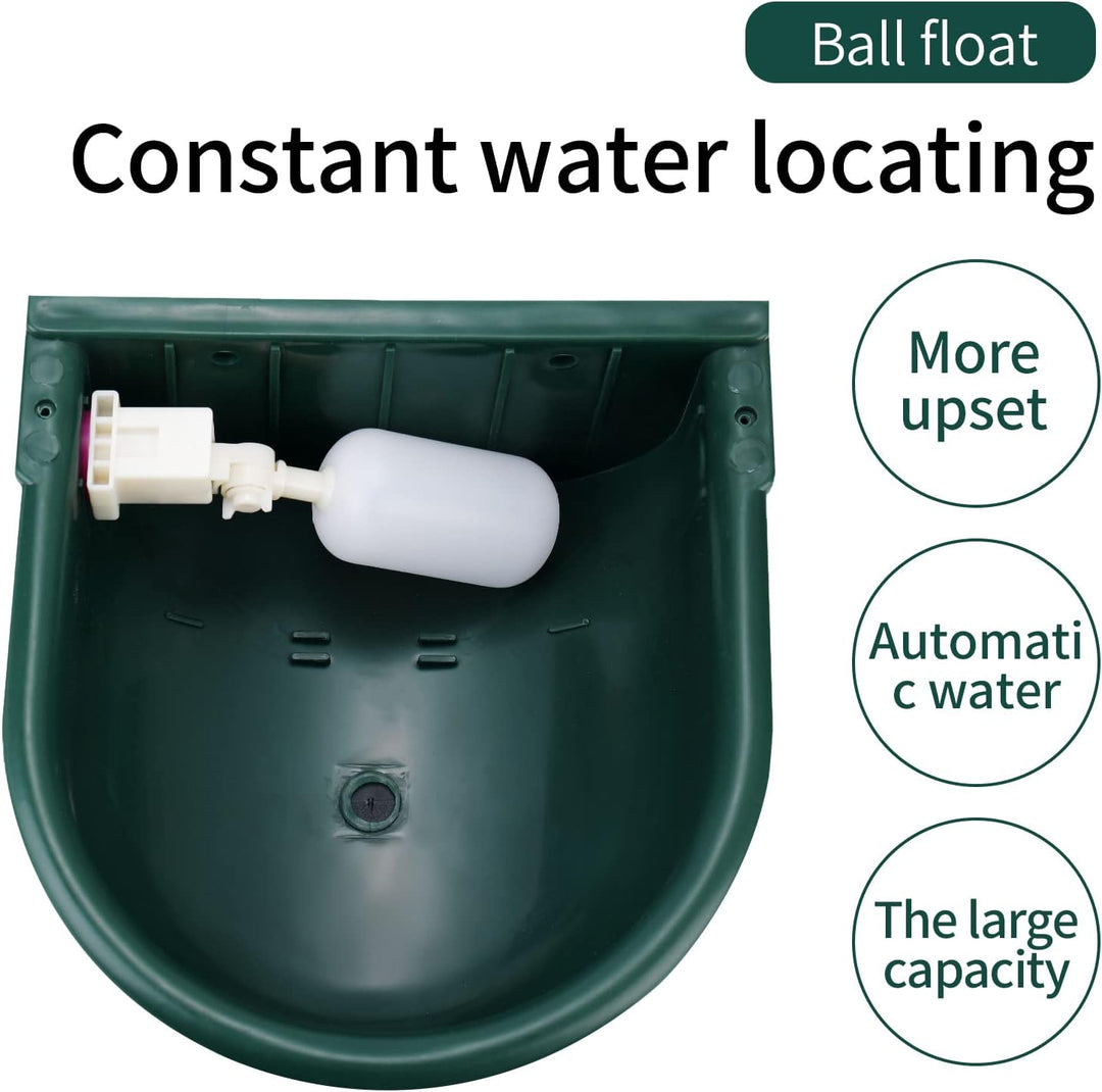 Breuaily Tränke für Pferde, Traumbad, automatischer Futternapf mit schwimmendem Ventil für Pferde, R