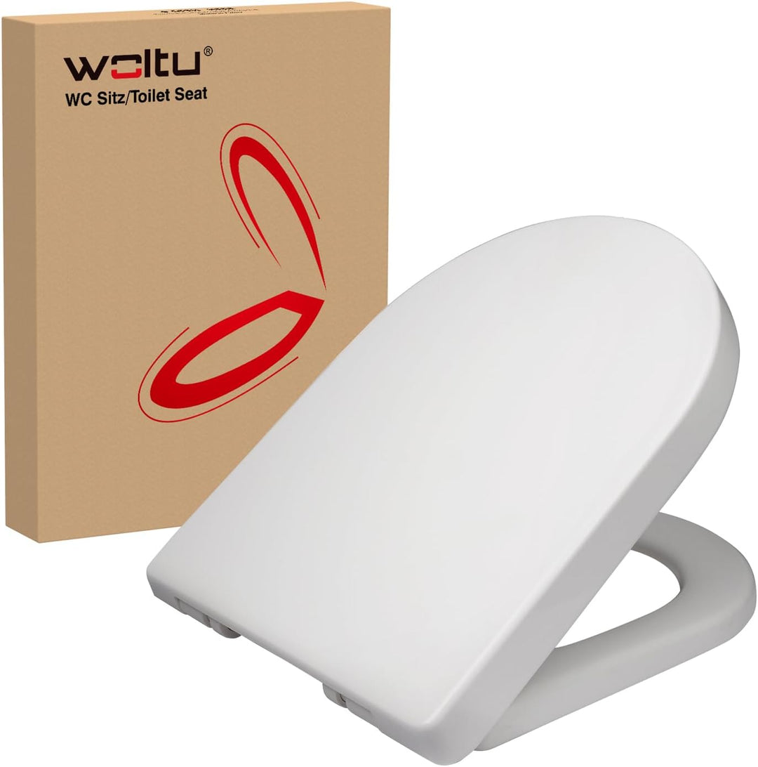 WOLTU WS2543 Klodeckel Wc Sitz Deckel Absenkautomatik, Kunststoff, Fast Fix/Schnellbefestigung, Soft
