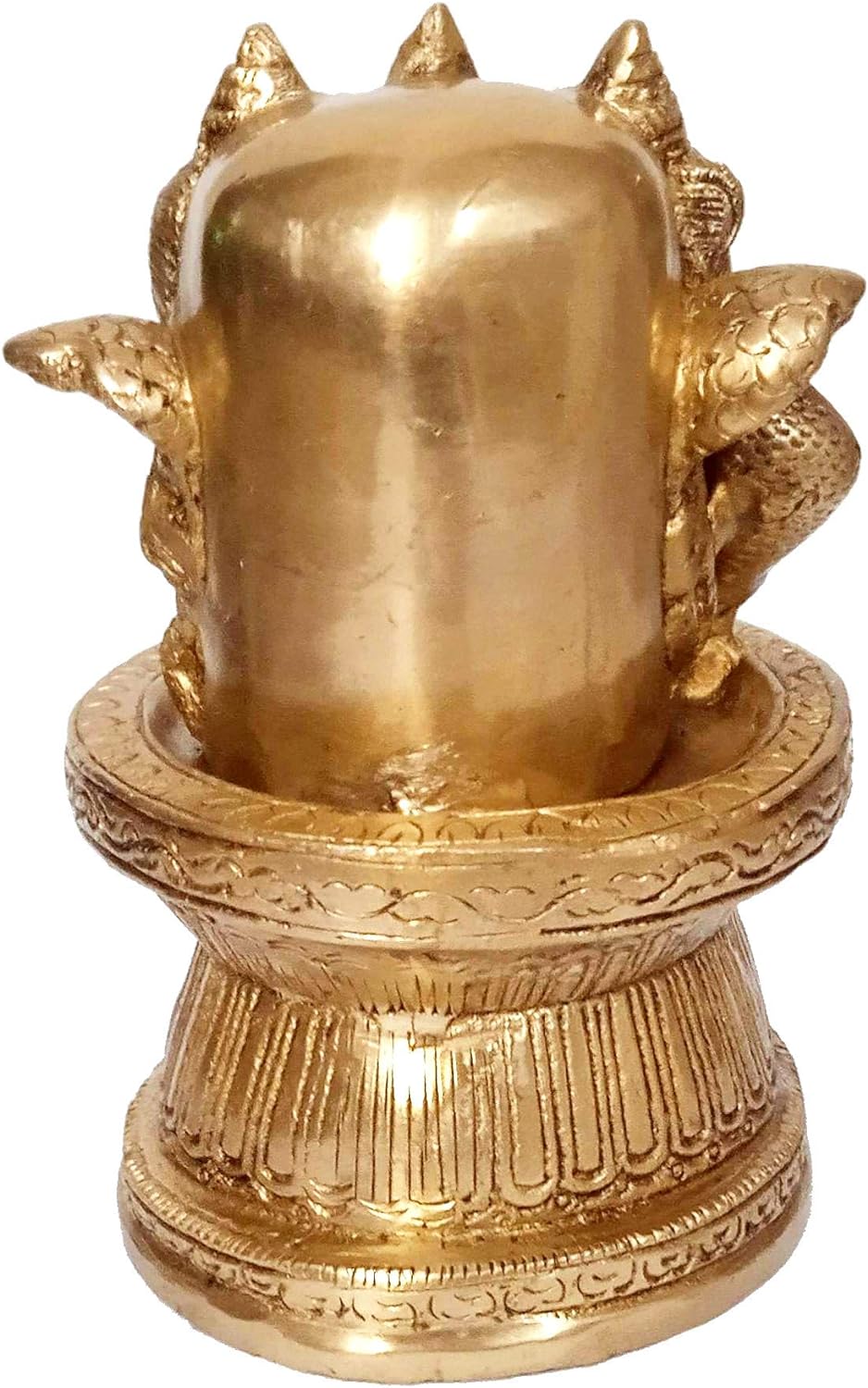 Purpledip Statue aus Messing, mit 3 Siva-Köpfen, seltenes Sammlerstück, 12276 Vintage, Vintage