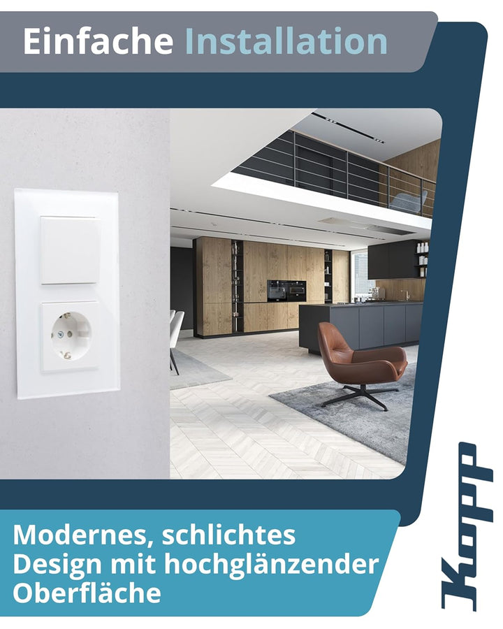 Kopp Athenis Abdeckrahmen 2-fach Glas mintfarben Art. Nr. 405408014 2-fach Mint, 2-fach Mint