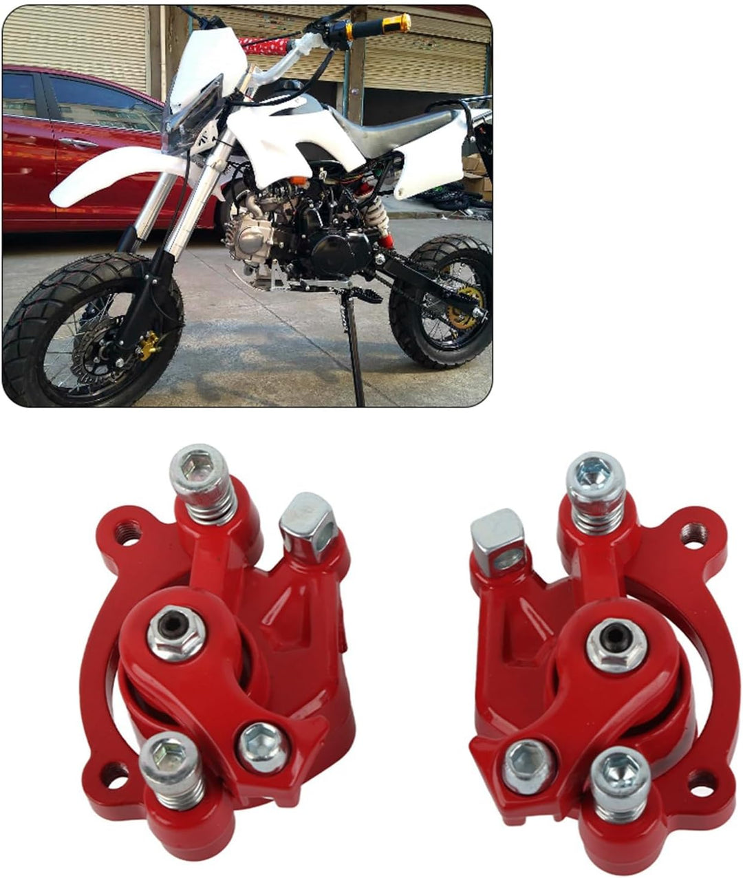 Scheibenbremssattelkissen, 4-tlg. Scheibenbremsbeläge vorne hinten mit Bremssattel Passend für Mini