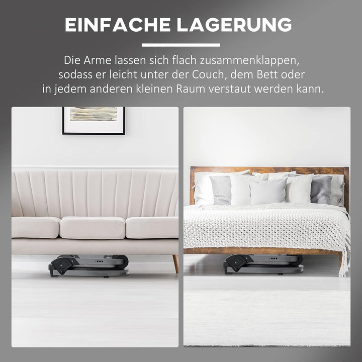 HOMCOM Bauchtrainer, klappbarer Multitrainer, Trainingsgerät mit Kissen, Höhenverstellbare Bauchtrai