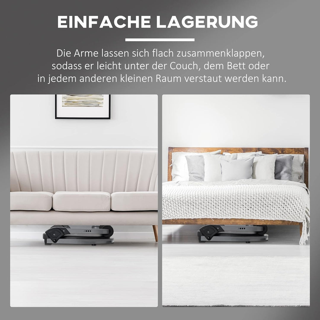 HOMCOM Bauchtrainer, klappbarer Multitrainer, Trainingsgerät mit Kissen, Höhenverstellbare Bauchtrai