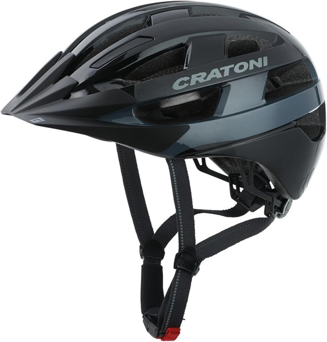 Cratoni Velo-X Helm schwarz 2022 Fahrradhelm black glossy 56-60 cm, black glossy 56-60 cm