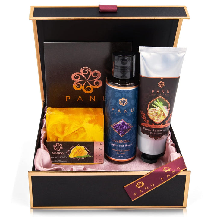 Panu Geschenkset Medium - Entspannungs Geschenke für Frauen - Premium Gifts for Women Beauty Box - W