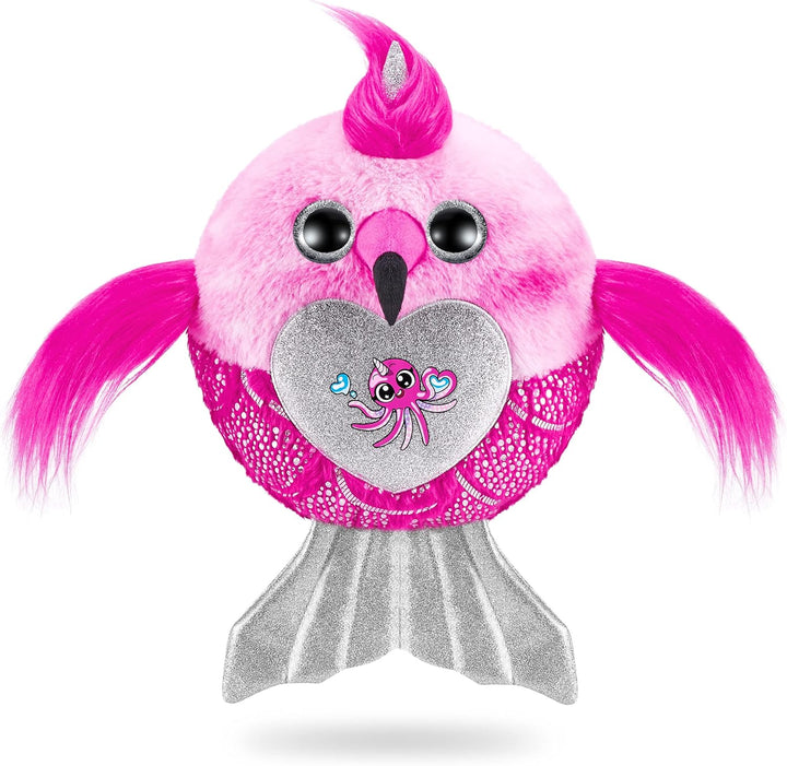 Rainbocorns Mermaidcorns Serie 7 Flamingo - Plüsch zum Sammeln, über 35 Überraschungen, Meerjungfrau