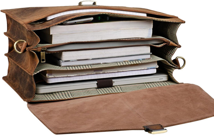 STILORD 'Morpheus' Aktentasche Leder Gross Herren XXL Businesstasche riesige Lehrertasche mit Laptop