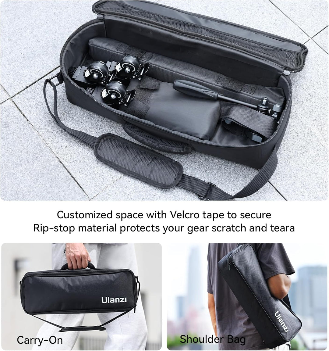 ULANZI AT02 Stativ Dolly, Einstellbare Beinlänge für AT01 Kamera Stative, Max. Belastung 20kg, AT02