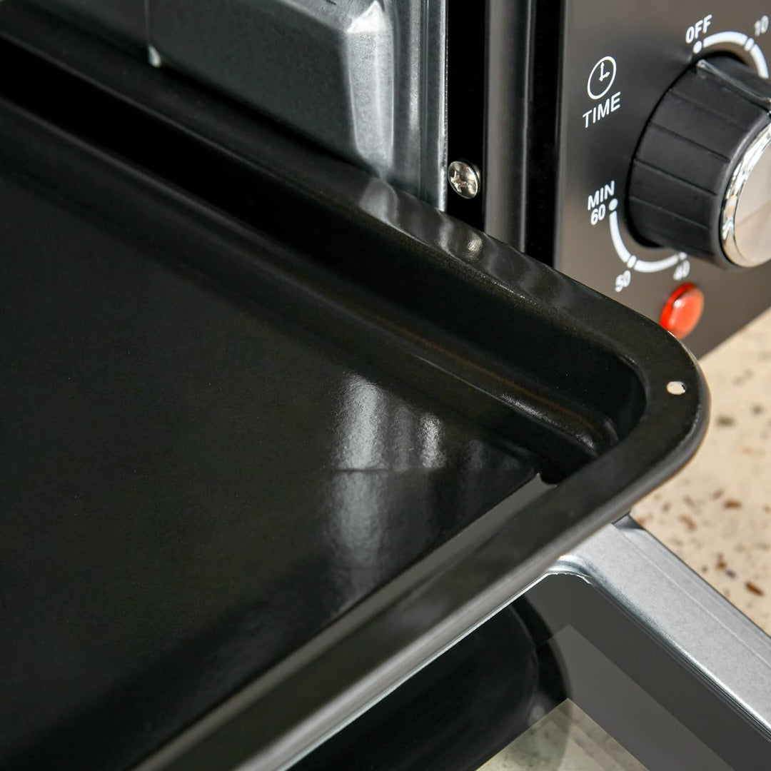 HOMCOM Minibackofen 21L mit 1 Drahtgestell und 1 Backblech 3 Kochmodi 100 °C-230 °C einstellbare Tem