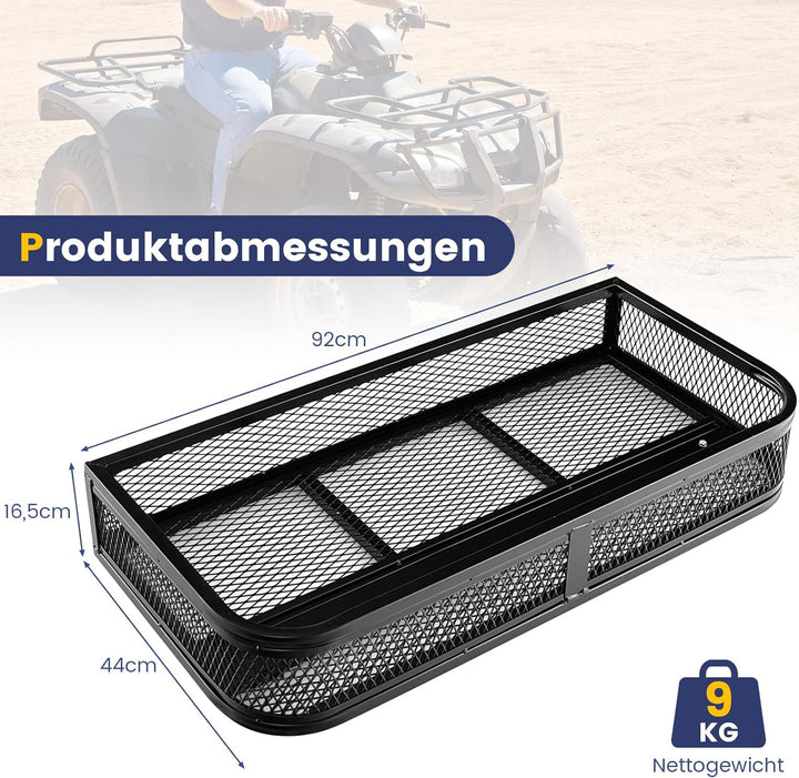 COSTWAY ATV-Frontladekorb, Frontgepäckkorb, Gepäckträgerkorb, ATV/UTV-Zubehör-Aufbewahrungskorb, ATV