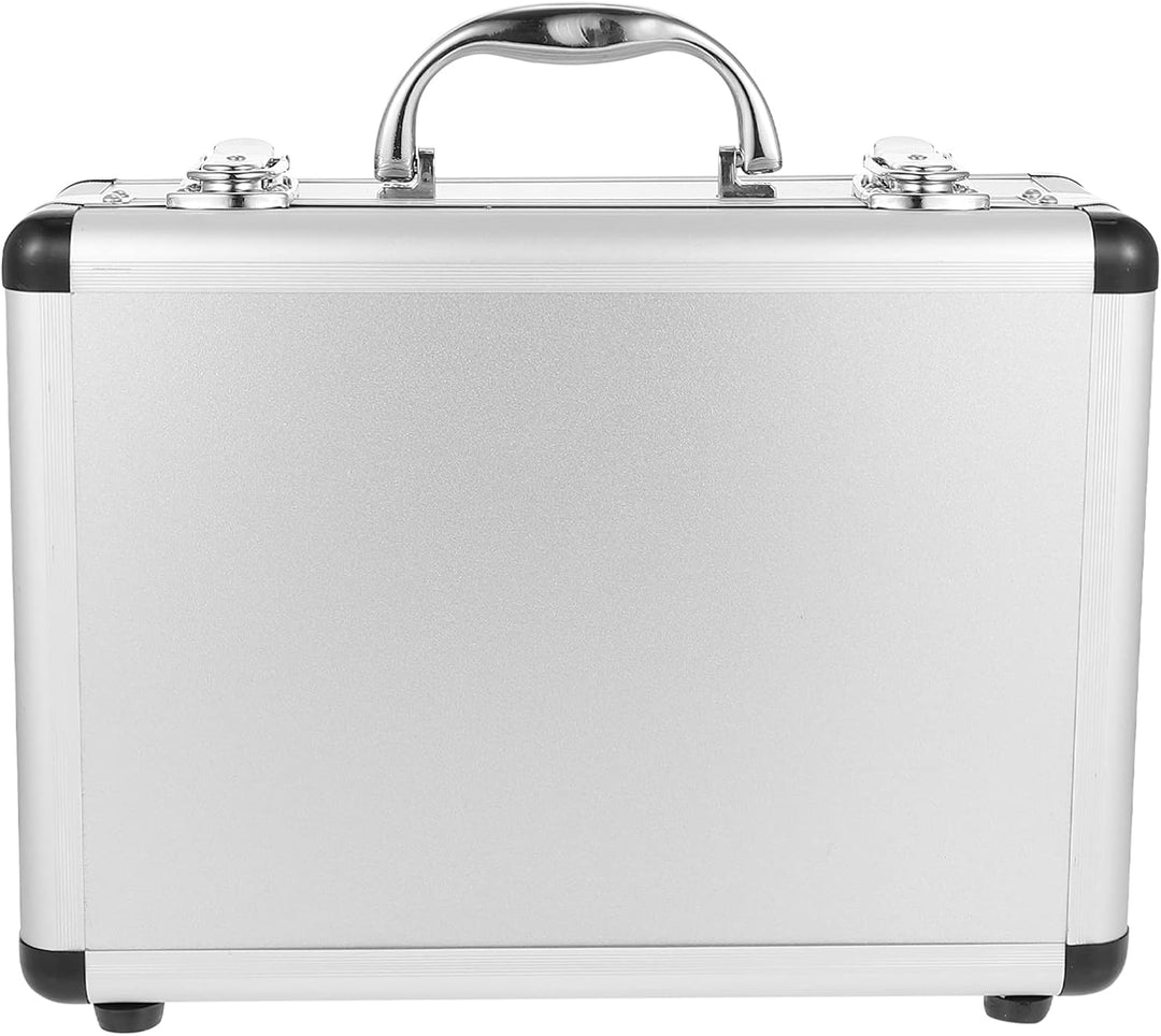 Angoily Tragetasche Aluminium-Werkzeugkoffer Schaumstoffeinlage Professioneller Werkzeugkasten-Organ